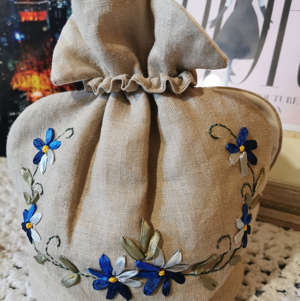 Potli chocolate pouch with beautiful floral design.